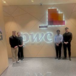 students visiting PwC